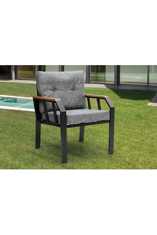 Tu Tienda 2+1+1 Demonte Bahçe,balkon Takımı,gri Gri