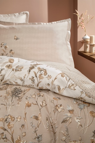 Yataş Bedding Katrina Çift Kişilik Saten Nevresim Seti - Bej