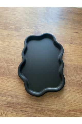Çok Amaçlı Dekoratif Tepsi Siyah