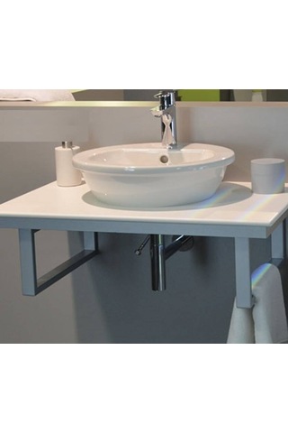 Duravit - Darling New Tezgah Üstü Lavabo Beyaz 47 Cm - 0497470000- Beyaz