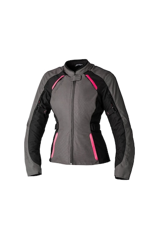 Rst Ava Ce Tekstil Kadın Motosiklet Montu Gri Pembe