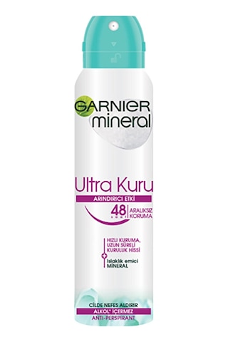 4 Adet Garnier Mineral Deodorant Ultra Kuru Sprey Kadın 150 Ml