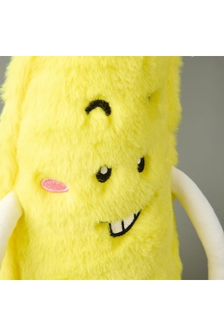 Evidea Soft Muz Figürlü Yastık - Sarı - 55x15 Cm Sarı