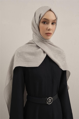 Armine Lyocell Naia Kare Monogram Şal 6 23 Gri