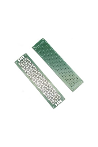 Koodmax 2 Adet 2x8cm Proto Pcb Delikli Pertenaks Prototip Deney Kartı Delikli Plaket Pertinaks