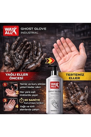 Waxall Ghost Glove Hayalet Eldiven Koruyucu El Bariyeli Jel Vanilya