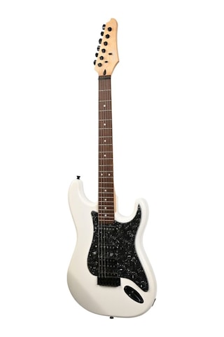 Guson Stratocaster Hss Dsp Olympic White Elektro Gitar Efektli Kulaklık Çıkışlı
