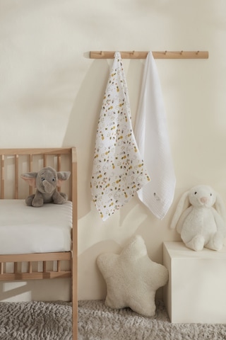 Karaca Home Bee %100 Pamuk 2'li Bebek Müslin Set Sarı Sarı
