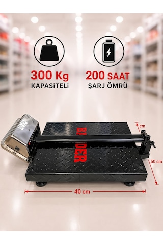 300 Kg Kapasiteli Terazi-1.kalite-katlanır Şarjlı Kantar-dijital Baskül