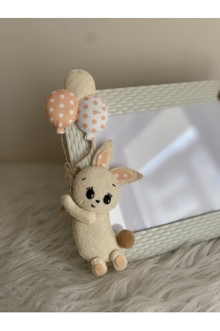 Bebek Odası Çerçeve Krem Tavşan