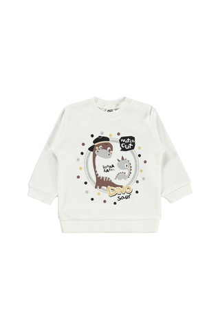 Civil Baby Dino Baskılı 3'lü 6-18 Ay Takım - Kahverengi