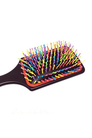 Go İthalat Pratik Renkli Uçlu Plastik Saç Fırçası Tarağı Ergonomik Tarak