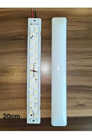 50&apos Li Paket 24v Tente Led Aydınlatma Armatür 20cm-düz Taban -beyaz Işık 6500k Açık Lacivert