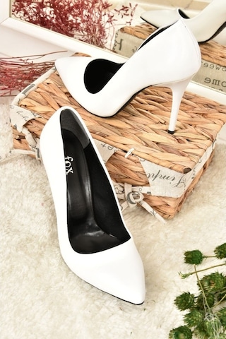 Fox Shoes Beyaz Kadın Topuklu Ayakkabı 8922151909