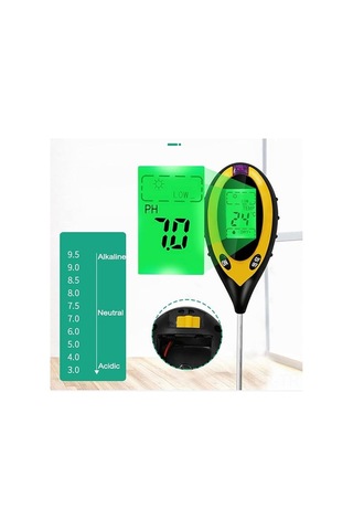 Singree 4'ü 1 Arada Toprak Test Cihazı - Ph, Nem, Sıcaklık Ve Işık Ölçer, Bahçe Ve Sera Kullanımı İçin