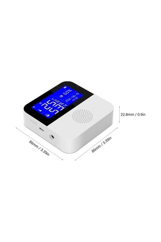 Trendooze Wi-fi Sıcaklık Nem Ölçer, Tuya App, İç Mekan Higrometre, Zamanlı Alarm, Kullanışlı Tasarım