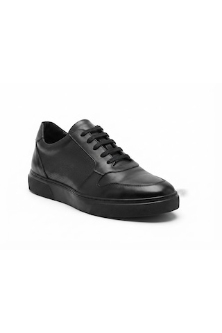 Growish Gd0134 Hakiki Deri Büyük Numara 45 46 47 Numara Kaydırmaz Güçlü Taban Ekonomik Siyah Günlük Sneaker Erkek Ayakkabı Siyah - Siyah