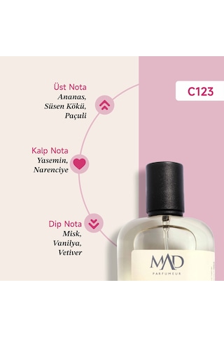 Mad C123 Selective Kadın Parfüm EDP 50 ML
