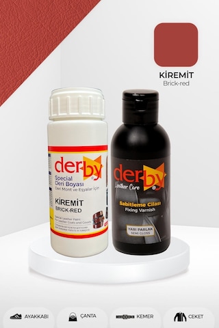 Derby Deri Mont Boyası ve Sabitleme Cilası 100 G Set