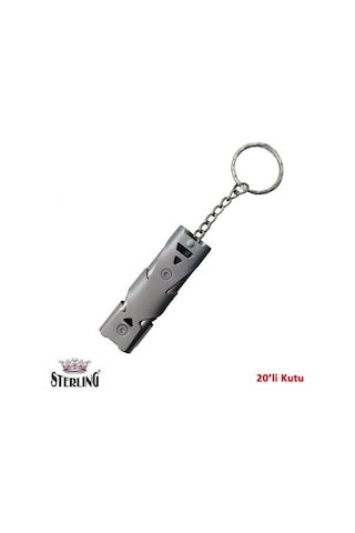 Sterling 6 Cm Düdük 20 Adet Gri