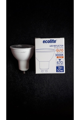 Ecolite 8W Gu10 Led Ampul G.Işığı Sarı Işık