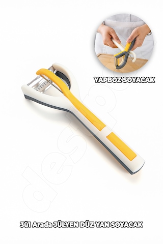 Yapboz Soyacak - 3ü1 Arada Soyacak - Ayrı Ayrı - Düz Yan Jülyen Soyacağı - Keskin Çok Renkli