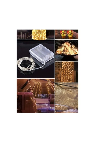 2 Metre 20 Ledli Pilli Günışığı Tel Peri Işık Yılbaşı Ağacı Aydınlatması Diğer