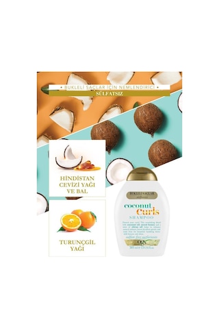 OGX Bukleli Saçlar İçin Nemlendirici Coconut Curls Sülfatsız Şampuan 385 ML