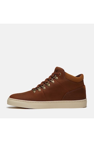 Timberland Lisbon Hill Mid Lace Up Erkek Sneakers-34019 Kahverengi