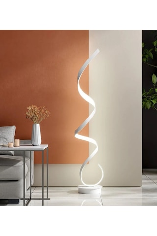 Modern Tarz Beyaz Kasa Beyaz Işık Lambader Beyaz