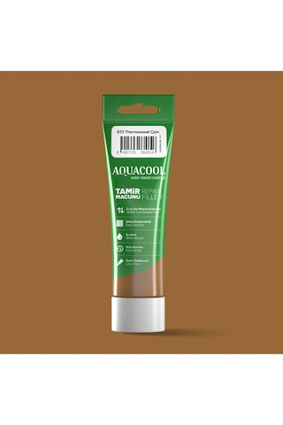 Aquacool Su Bazlı Çatlak Giderici Hızlı Kuruyan Ahşap Tamir Dolgu Macunu 833 Thermowood Çam 200 Gr