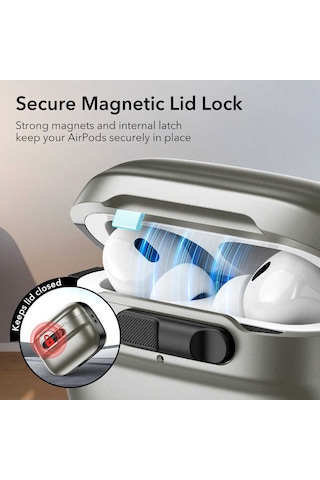 Esr Apple Uyumlu AirPods Pro / Pro 2 Kılıf - Halolock Pulse Flicklock Magsafe