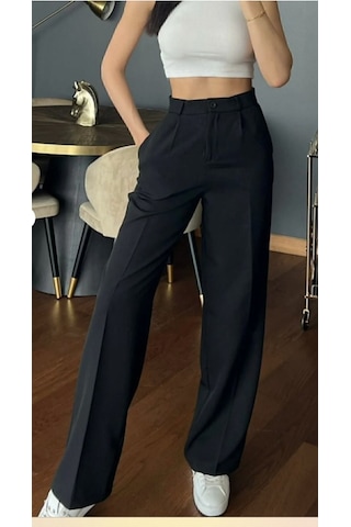 Lusi Store Palazzo Pantolon Oversize Orjinal Kesim siyah