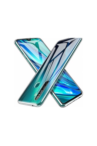 Realme 6 Kılıf Zore Şeffaf Ince Ve Esnek Süper Silikon Kılıf Renksiz