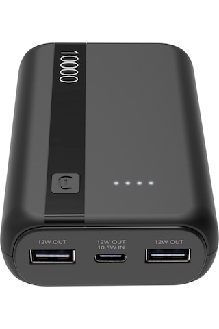 Cellularlıne 12w X 2 10.000 Taşınabilir Şarj Cihazı Siyah