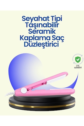 Hafif Ve Taşınabilir Seramik Kısa Saç Maşası - Seyahate Uygun Ergonomik Ve Güvenli Tasarım