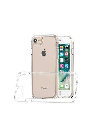 Apple Uyumlu iPhone SE 2022 Kılıf Zore Coss Şeffaf Sert Silikon Kılıf
