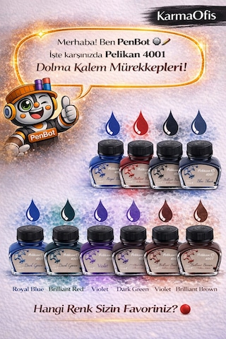 4001 Turquoise Dolma Kalem Mürekkebi 30 Ml Canlı Turkuaz Diğer