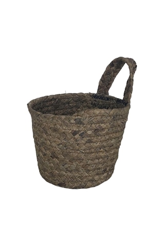 T.concept Dekoratif Yuvarlak Çok Amaçlı Rattan Sepet Orta Boy