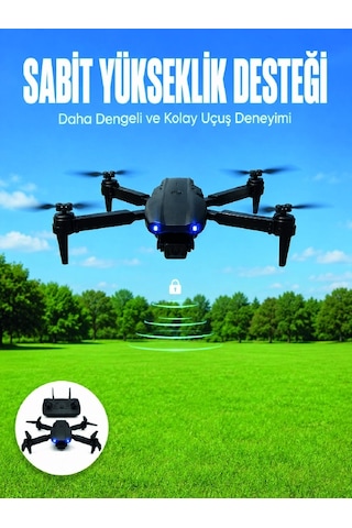 Mey İthalat App Kontrollü Mini Drone 4k Hd Kamera, 360 Takla Ve Katlanabilir Tasarım