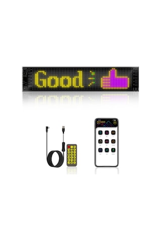Hallow Led Matrix Panel Taşınabilir Bt Esnek Ekran Tam Renkli Lmk00393-2 16x64
