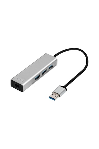 Bix BX06HB 5Gbps 10/100/1000Mbps RJ45 Ethernet Dönüştürücü USB 3.0 Çoklayıcı Adaptör
