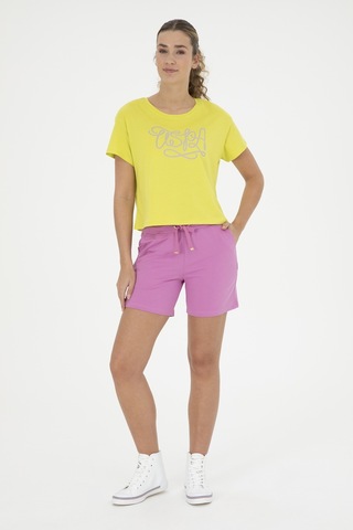 U.s. Polo Assn. Kadın Menekşe Şort Örme 50285885-vr037 Pembe