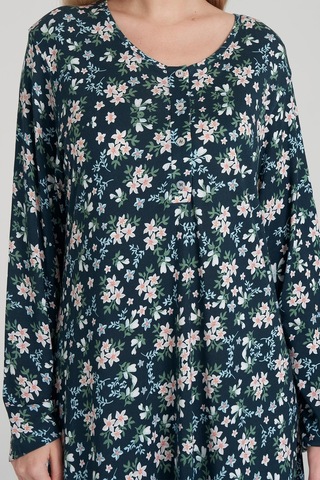 Kadın Uzun Kol Lacivert Gecelik C1t2n6o1 001