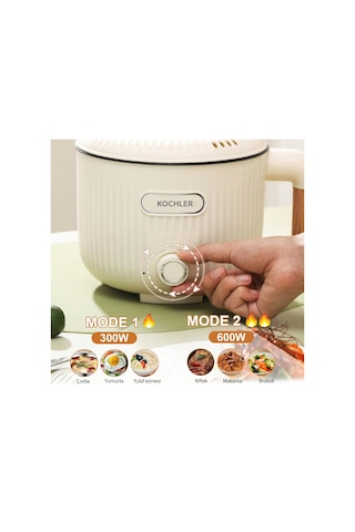 Kochler jj18b-1 600 W 1.6 L Buharlı Ve Yağda Pişirme Özellikli Elektrikli Tencere