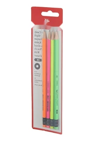 Silgili Kurşun Kalem, Hb Derece 124-Pembe