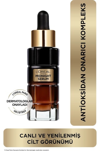 L'Oreal Paris Midnight Serum Cilt Yenileme & Cilt Görünümü Canlandırma Etkili 30 ML