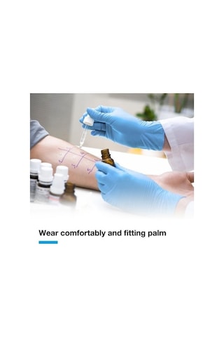 Trendooze Şeffaf 100 Adet Nitril Eldiven, Mutfak Ve Sanat Eldiveni, Boyutu S/m/l/xl