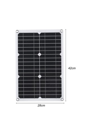 Skycity 18v 20w Güneş Paneli Seti - Su Geçirmez - Usb Ve Type-c Arabirimli Güneş Enerji Şarj Cihazı