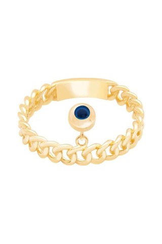 Diamond Line-Gülaylar - Sarı Altın 14 Ayar Trend Taşsız Yüzük (487708446)